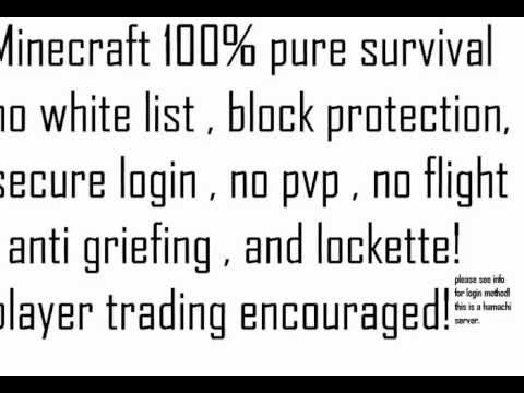 Cracked Minecraft 1.4.7 Survival HAMACHI server, bukkit server, block protect,securelogin,lockette