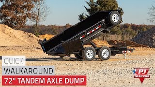 72" Tandem Axle Dump (D3) Quick Walkaround