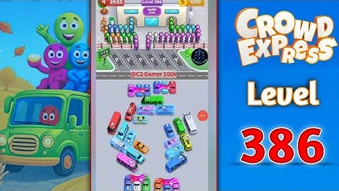 Crowd Express level 386 walkthrough solution 
