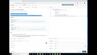 LeetCode Problem #537 Complex Number Miltiplication