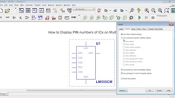 How to Display PIN Numbers of ICs on Multisim