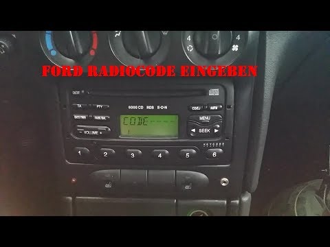 Ford Radio Code eingeben