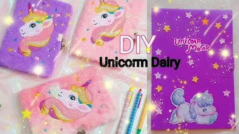 How to make unicorn diary with paper Without cardboard | diy  unicorn diary without gluegun #unicorn