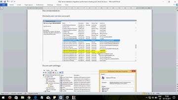 SQL Server database migration performance testing