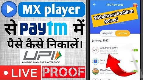 How To Withdraw MX Player Money into UPI Account | Live Payment Proof | MX Player Withdrawal Problem