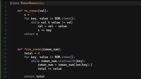Python - Roman Numerals Helper | Codewars 4KYU