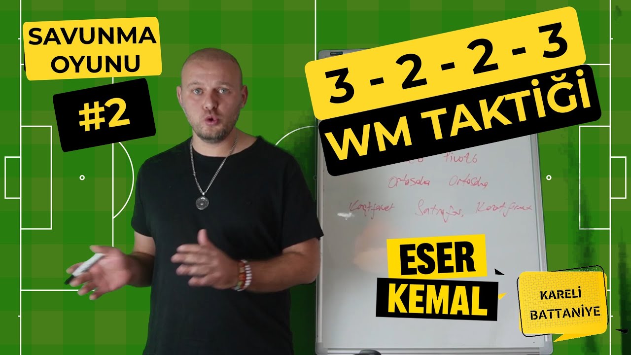 WM TAKTİĞİ #2  BÖLÜM SAVUNMA DİZİLİŞİ / 3-2-2-3  /KARELİ BATTANİYE #taktik #diziliş