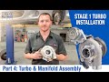 Flyin' Miata NB Stage 1 Turbo Install - Part 4: Turbo & manifold Assembly