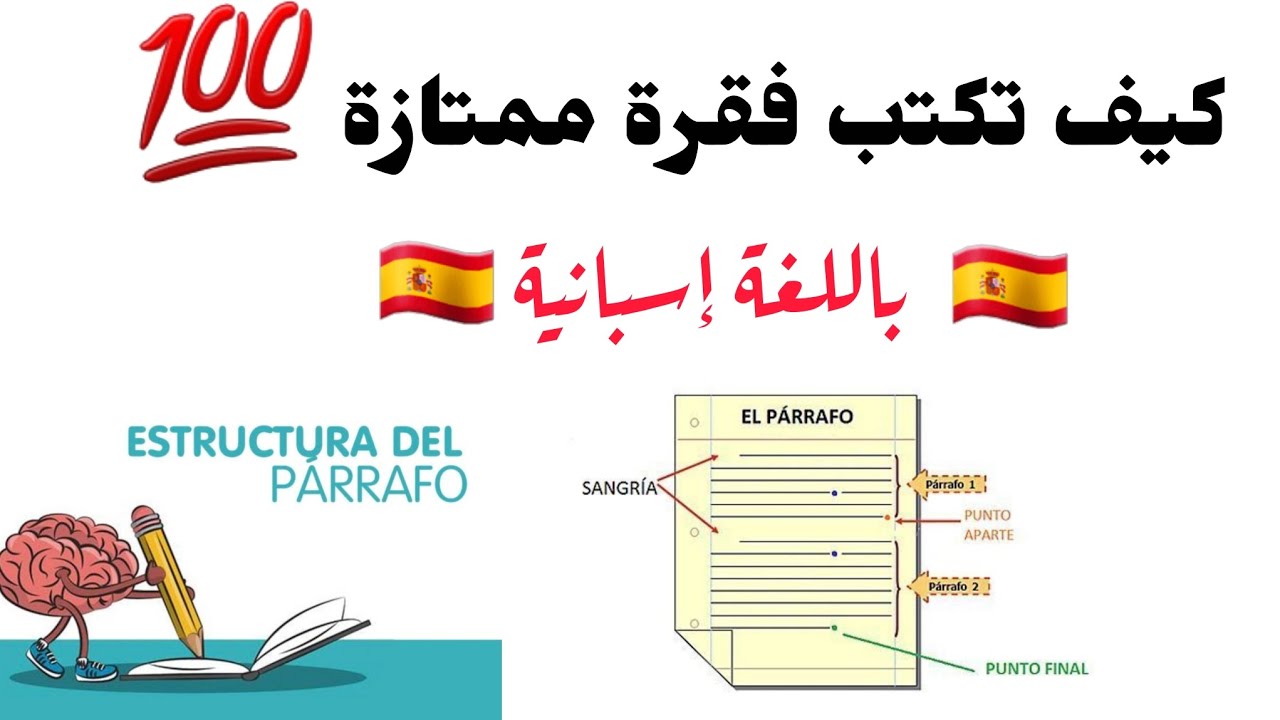 كيف تكتب فقرة ممتازة باللغة الاسبانية من الألف إلى الياء 🇪🇸