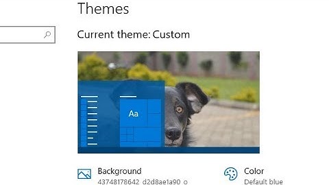 Custom Make Your Own Windows 10 Theme