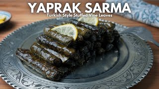 Turkish Stuffed Vine Leaves Rolls, Zeytinyagli Yaprak Sarma
