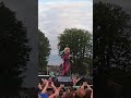 Pink chatting with the crowd.. Dublin