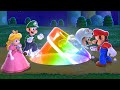 Super Mario 3D World - World 1 - 3 Player Co-Op Walkthrough 4K60FPS