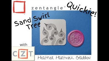 Sand Tree Swirl | Zentangle® Quickie