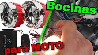 BOCINAS para MOTO con ALARMA, aprende a instalar