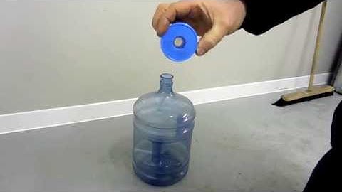 How to replace a reusable cap to 18.9L bottle