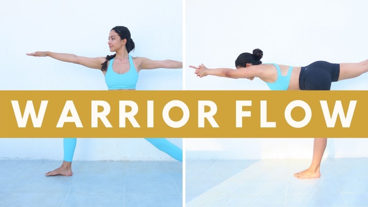 Warrior Yoga Flow | Vinyasa Yoga Flow | Warrior 1,2,3 and more - YouTube
