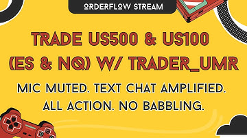 Trade ES & NQ Live w/ trader_umr | Footprint, Heatmap & Audio alerts