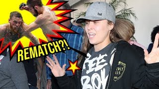 See How Ronda Rousey Reacts When Asked About Conor VS Khabib Rematch!