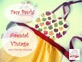 Avental Vintage - DIY - PAP - Fabielle Bacelar - Vintage Apron