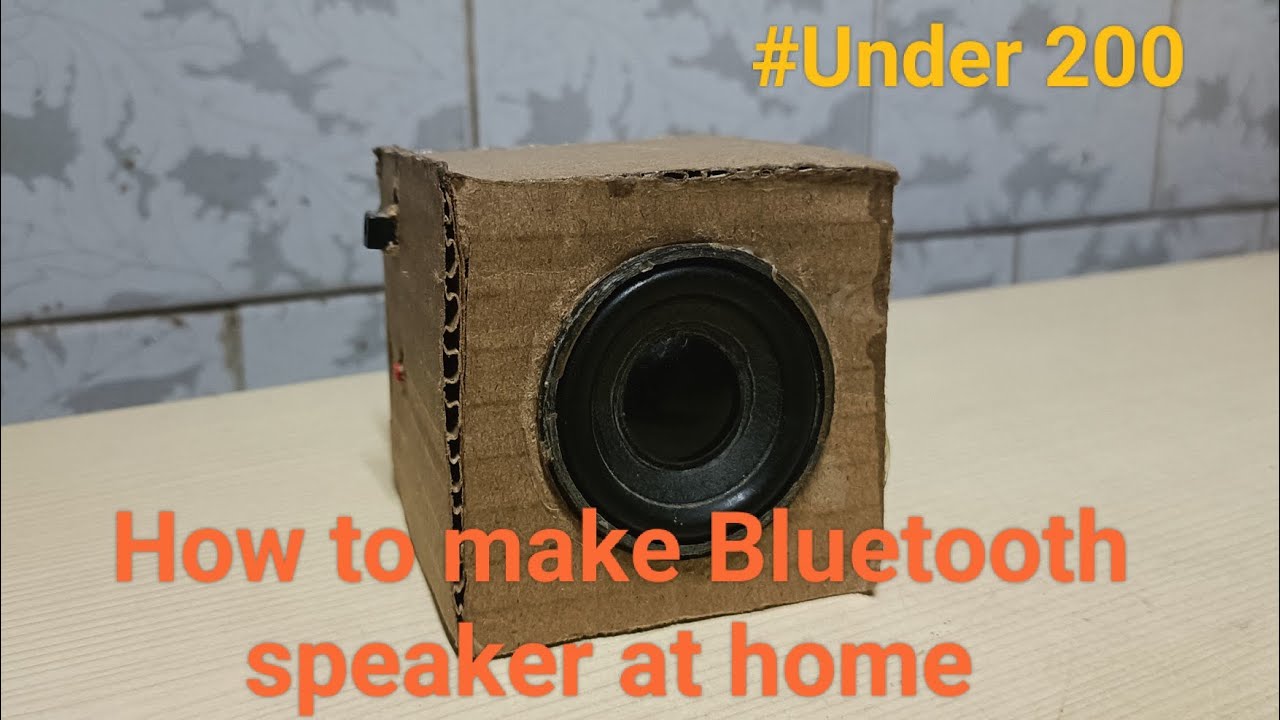 How to make Bluetooth speaker at home - YouTube