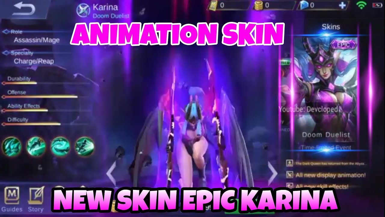 (Animation Skin) New Skin Epic Karina "Doom Duelist" Upcoming Guys!