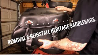 Saddlebag Removal & Re-installation Heritage Softail TC