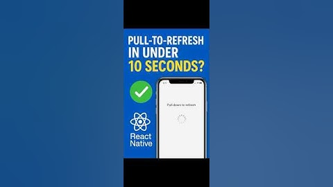 Pull-to-Refresh in React Native | No Library Needed 🚀