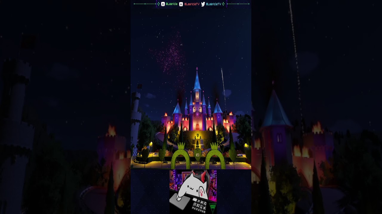 Disney Fireworks remake in planet coaster