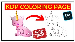 Creating a KDP Coloring Book Page in Photoshop to Publish On Amazon KDP (FREE) - Passive Income KDP