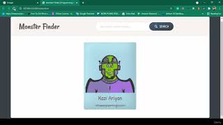 Project 1 - Monster Finder (DOM + Module) | JavaScript Operators | HackVenom