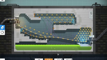 Bridge Constructor Portal level 16