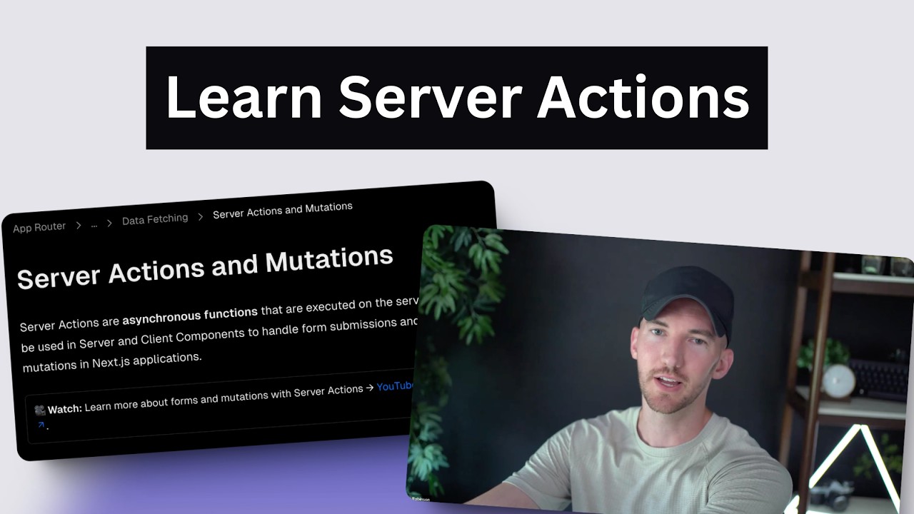 You are using Server Actions in Nextjs WRONG | Lee Rob Explains - YouTube