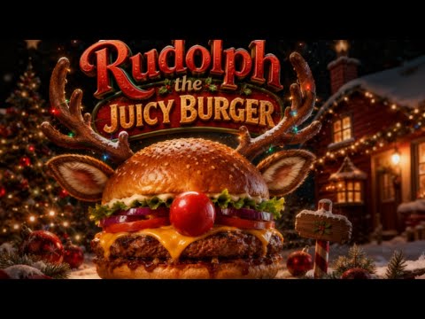 Rudolph the juicy burger shout out to @emcdermod ￼ for helping making this song# chismas