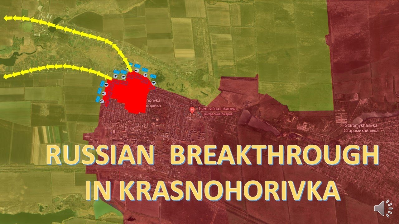Russian Breakthrough In Krasnohorivka And Towards Pokrovsk