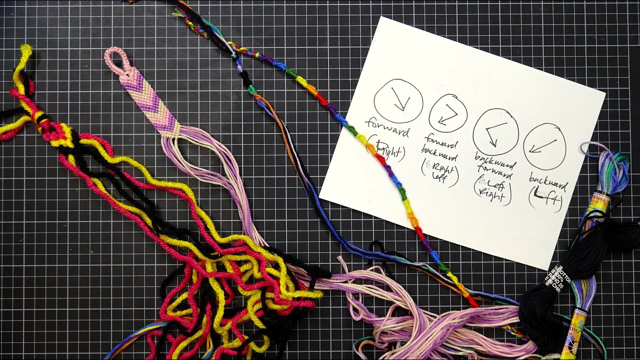 Friendship Bracelets 4 Basic Knots Tutorial, Pattern Signs & Simple