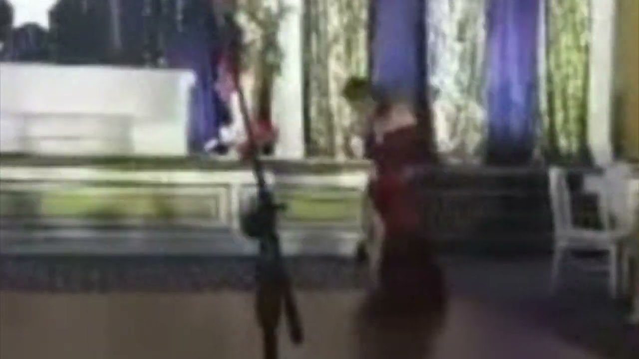 Girl trips on her long gown during the Sprint Magic Ball 2019