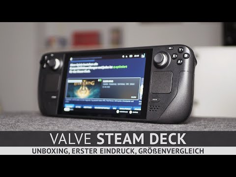 Valve STEAM DECK - Unboxing, erster Eindruck & Größenvergleich!
