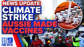 Sydney Students Strike For Climate, Calls For More Australian Made Covid Jabs 9 News Australia