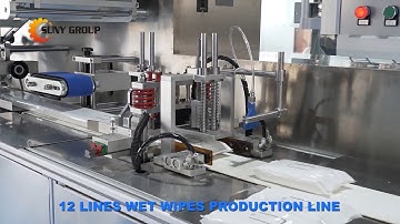 SUNY Group Wet Wipe Making Machine | 12 Lanes Wet Tissue Production Line