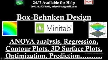 Response Surface Methodology Box Behnken Design in MINITAB | RSM Box Behnken Optimization