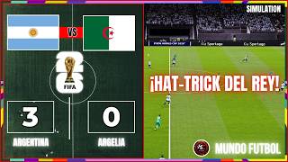 ¿Vieron lo que hizo Messi? Triplete histórico en el primer partido de Argentina [Gameplay Resumen]