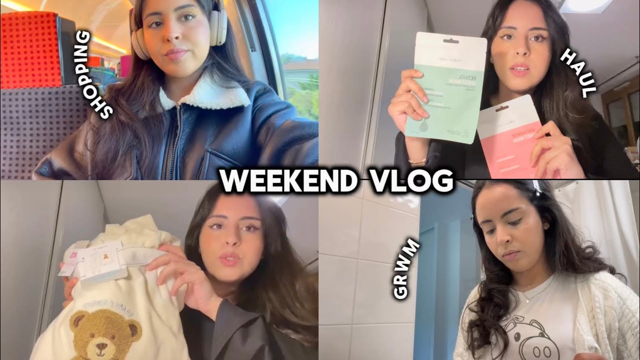 Weekend Vlog 🤍 GRWM + Haul —دوزو معايا الويكاند 🛍️🥘