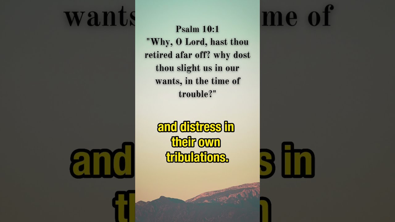 Psalm 10 1 Church Fathers And Biblical Scholars General Consensus Interpretation