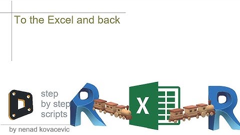 To the Excel and back to Revit