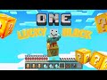 Jugando one lucky block por 100 días en MINECRAFT 💢