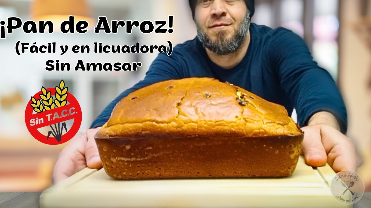Así preparo mi Pan de Arroz | LIBRE DE GLUTEN | GLUTEN FREE | Fácil y sin amasar