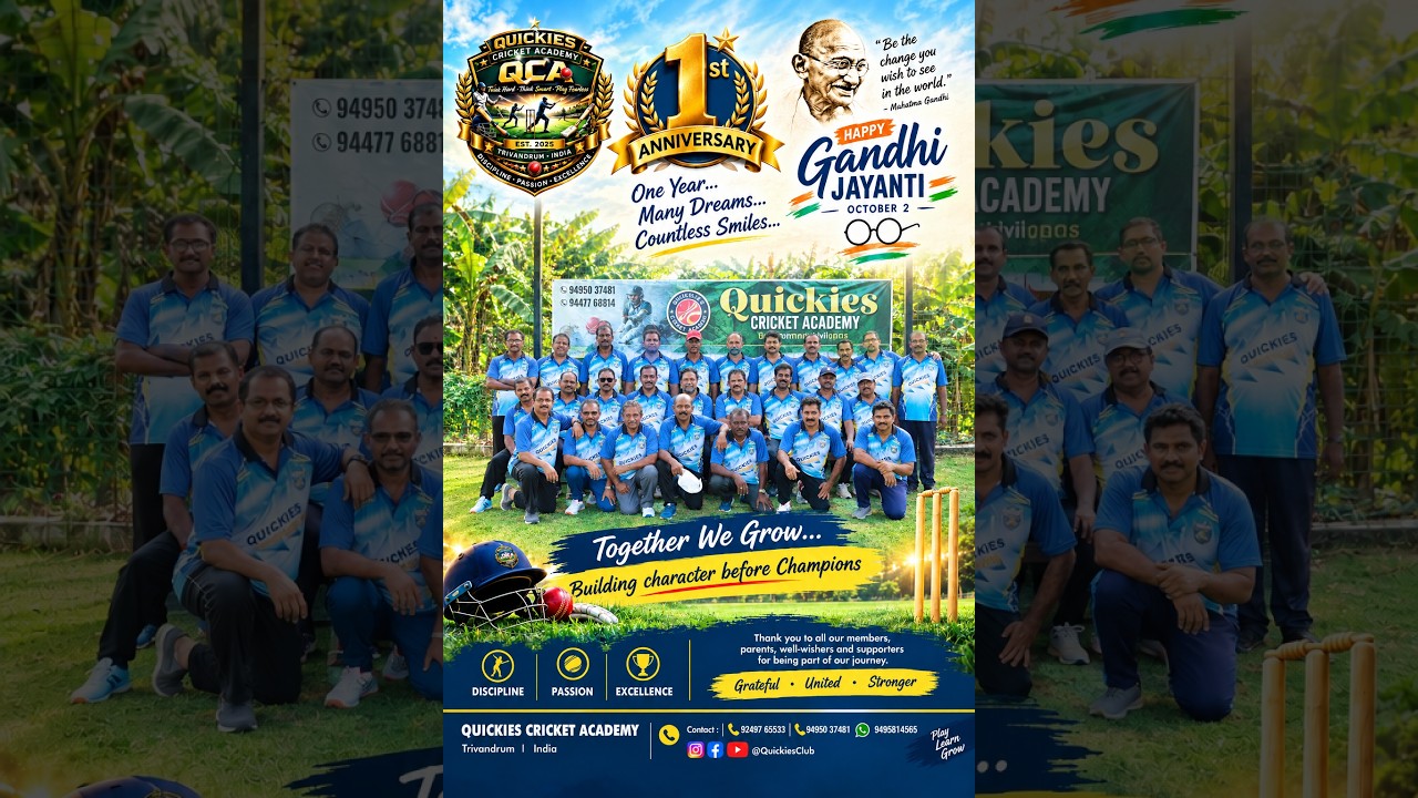 Quickies Cricket Academy | Anniversary