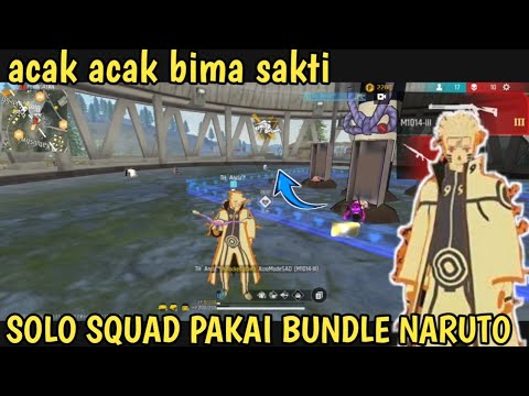 bot ff solo squad pakai bundle naruto - YouTube