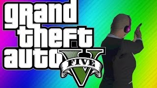 GTA 5 Funny Moments - Dump trucks, First Person, and Explosions